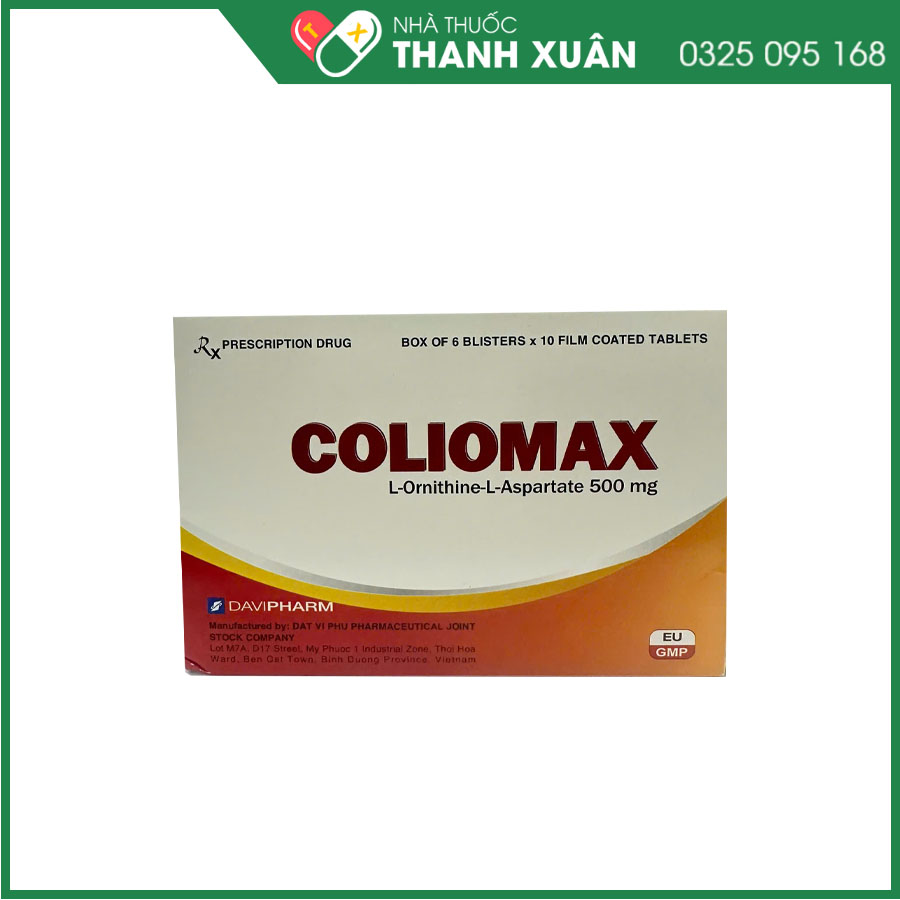 Thuốc Coliomax điều trị tăng amoniac đến bệnh gan cấp tính và mạn tính xơ gan